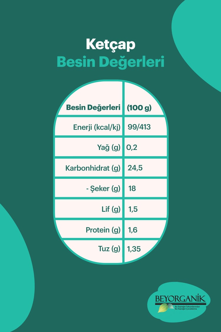 Organik Ketçap Tatlı 250cc