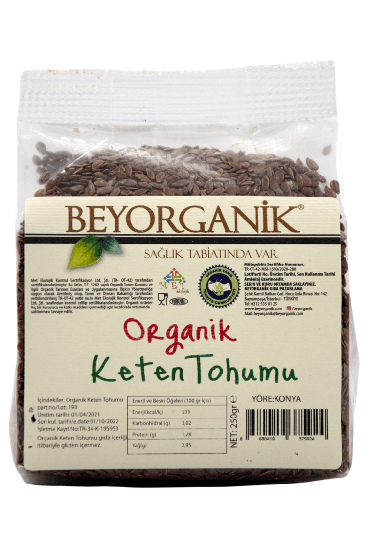 Organik Keten Tohumu 250gr