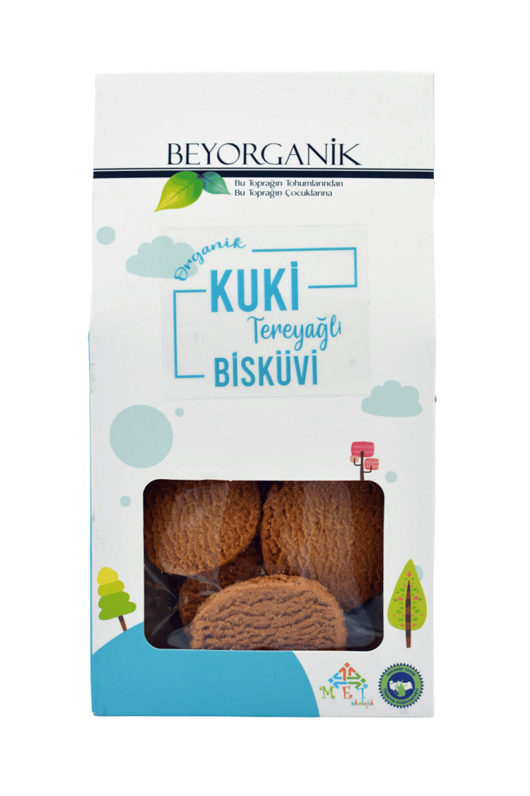 Organik Kuki Tereyağlı Bisküvi 120gr