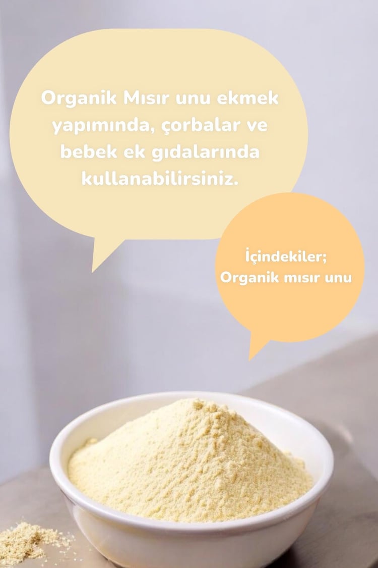 Organik Mısır Unu 500gr