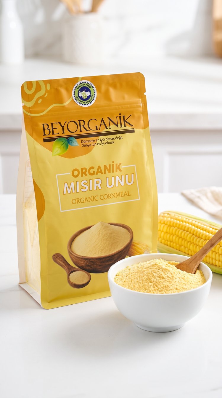 Organik Mısır Unu 500gr   (Pestisit ve Aflatoksin Analizli)