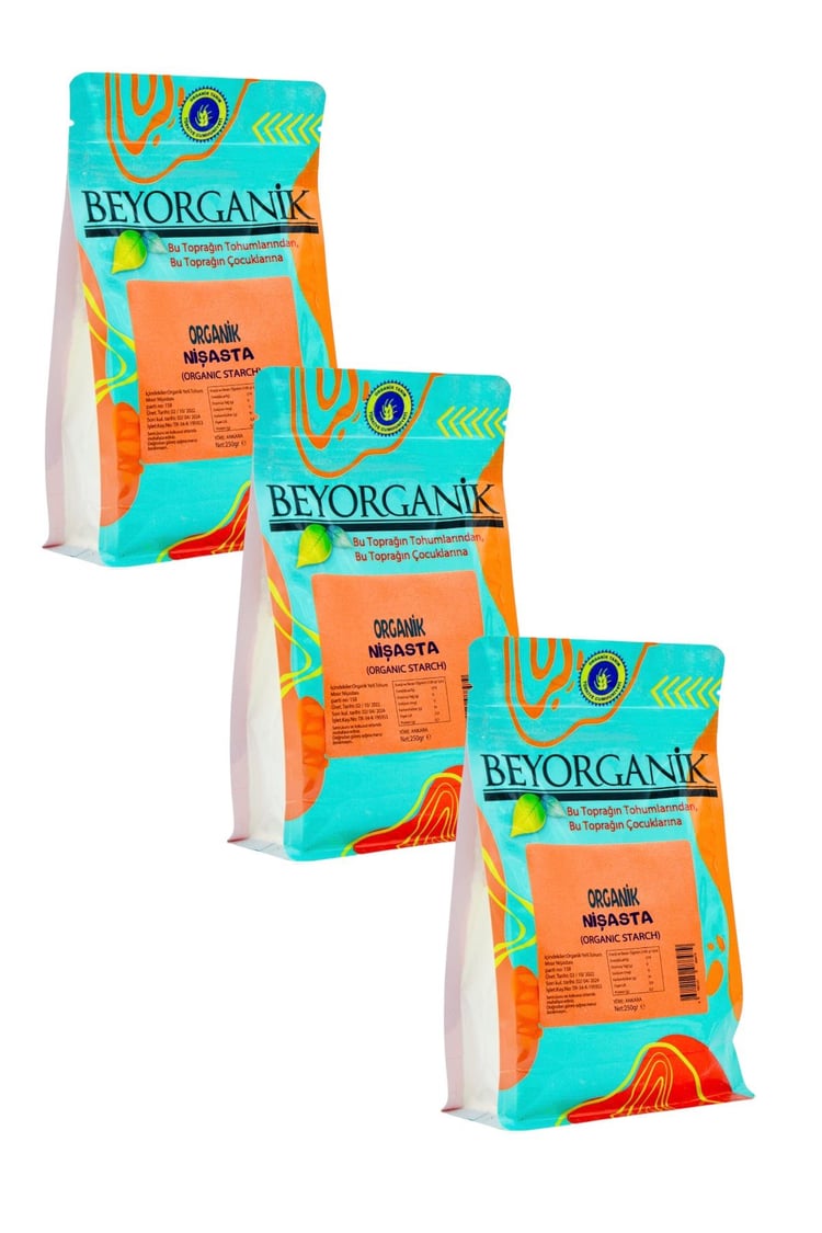 Organik Nişasta 250gr 3'lü
