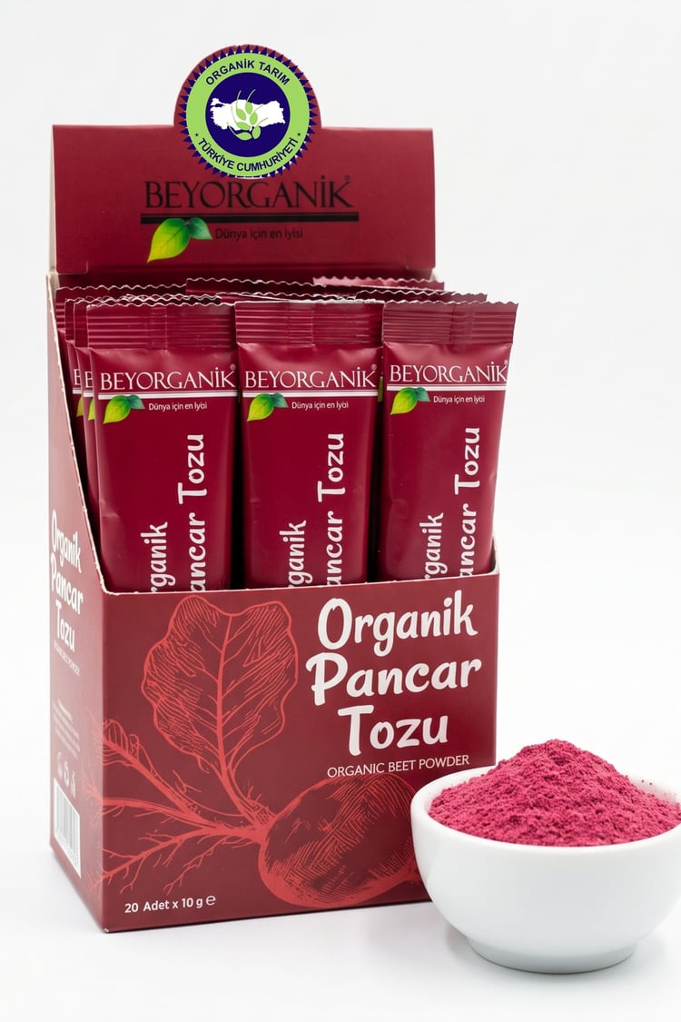 Organik Pancar Tozu 20 Adet* 10 gr (Kutu) ( Pestisit ve Nitrat Analizli)