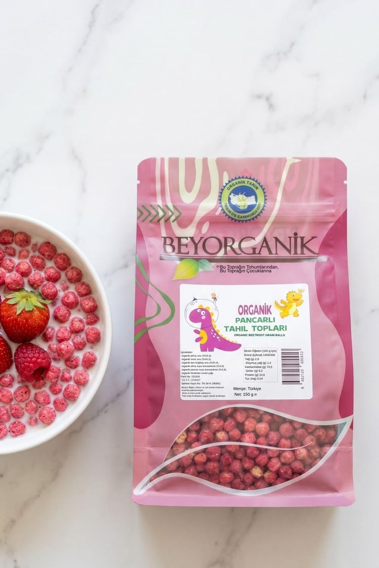 Organik Pancarlı Tahıl Topları 150gr