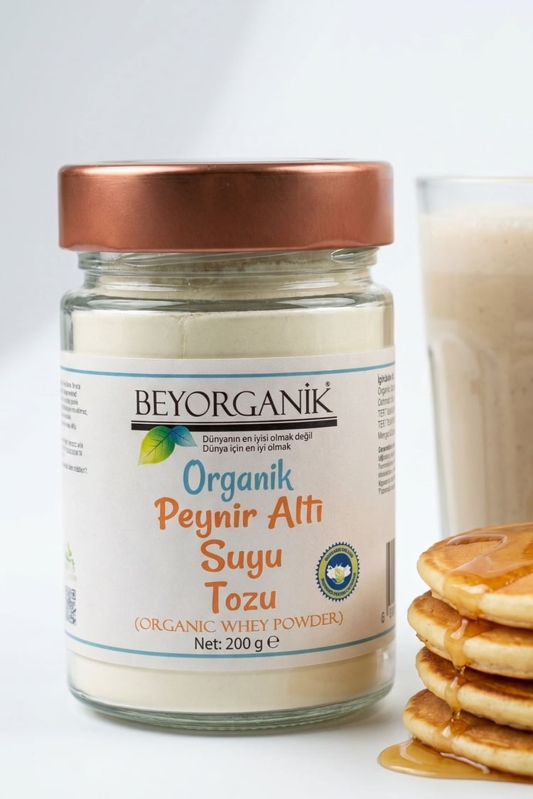 Organik Peynir Altı Suyu Tozu 200gr (PESTİSİT ANALİZLİ)