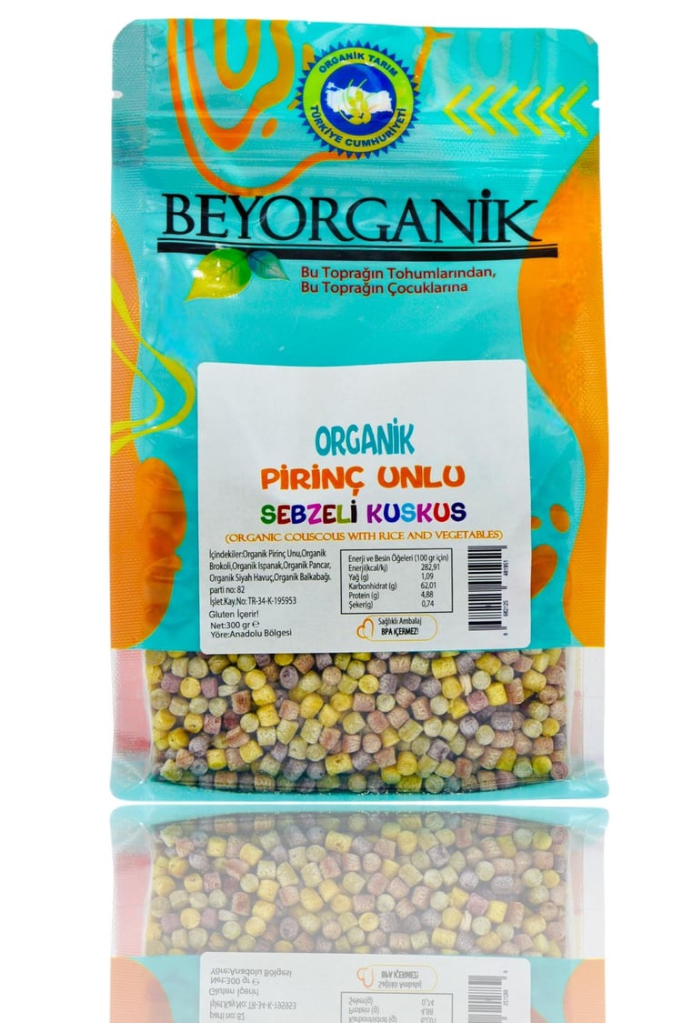 Organik Pirinç Unlu Sebzeli Kuskus 300gr