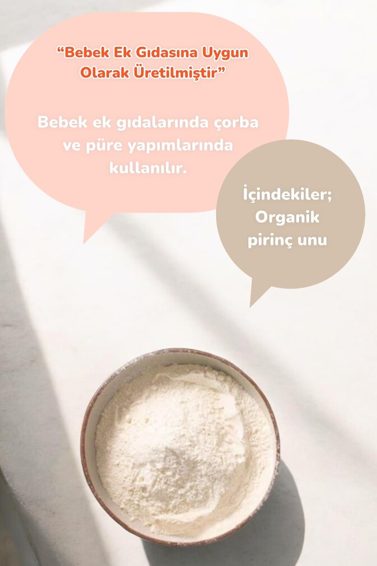 Organik Pirinç Unu Ruşeymli 350gr