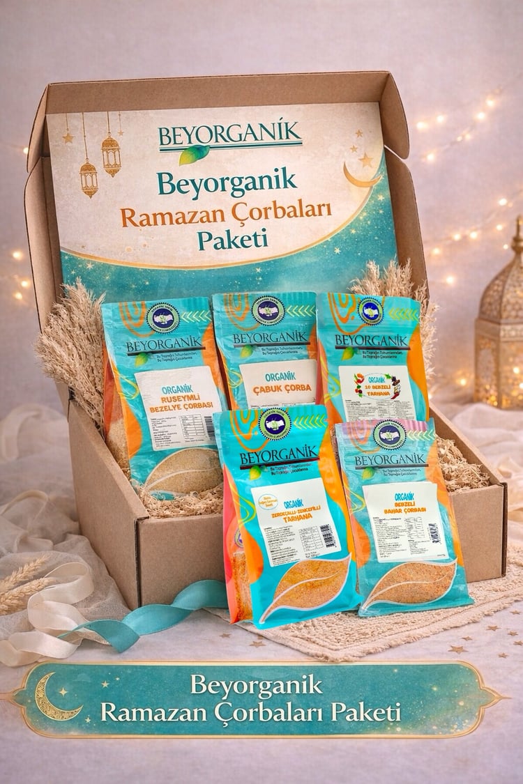 Organik Ramazan İftar çorbaları paketi 5'li