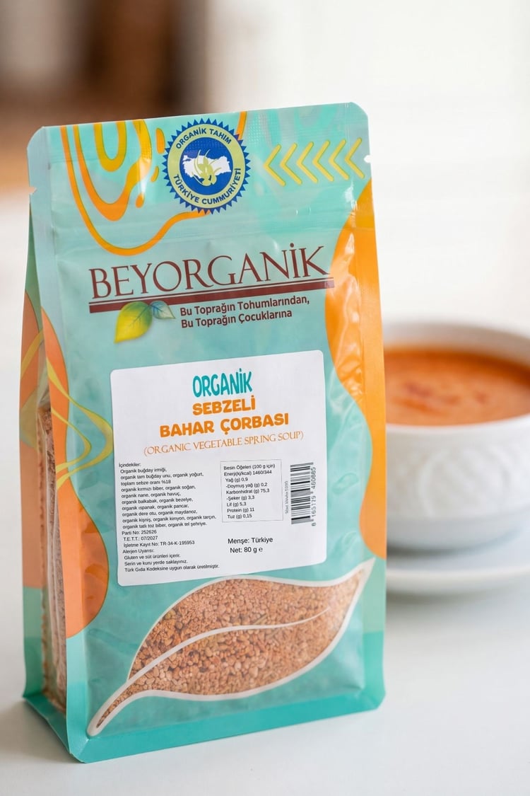 Organik Sebzeli Bahar Çorbası 80gr (PESTİSİT ANALİZLİ)