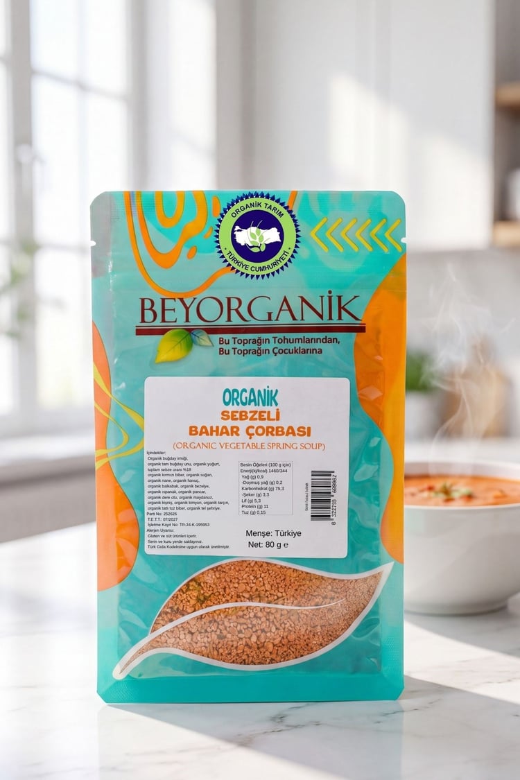 Organik Sebzeli Bahar Çorbası 80gr (PESTİSİT ANALİZLİ)