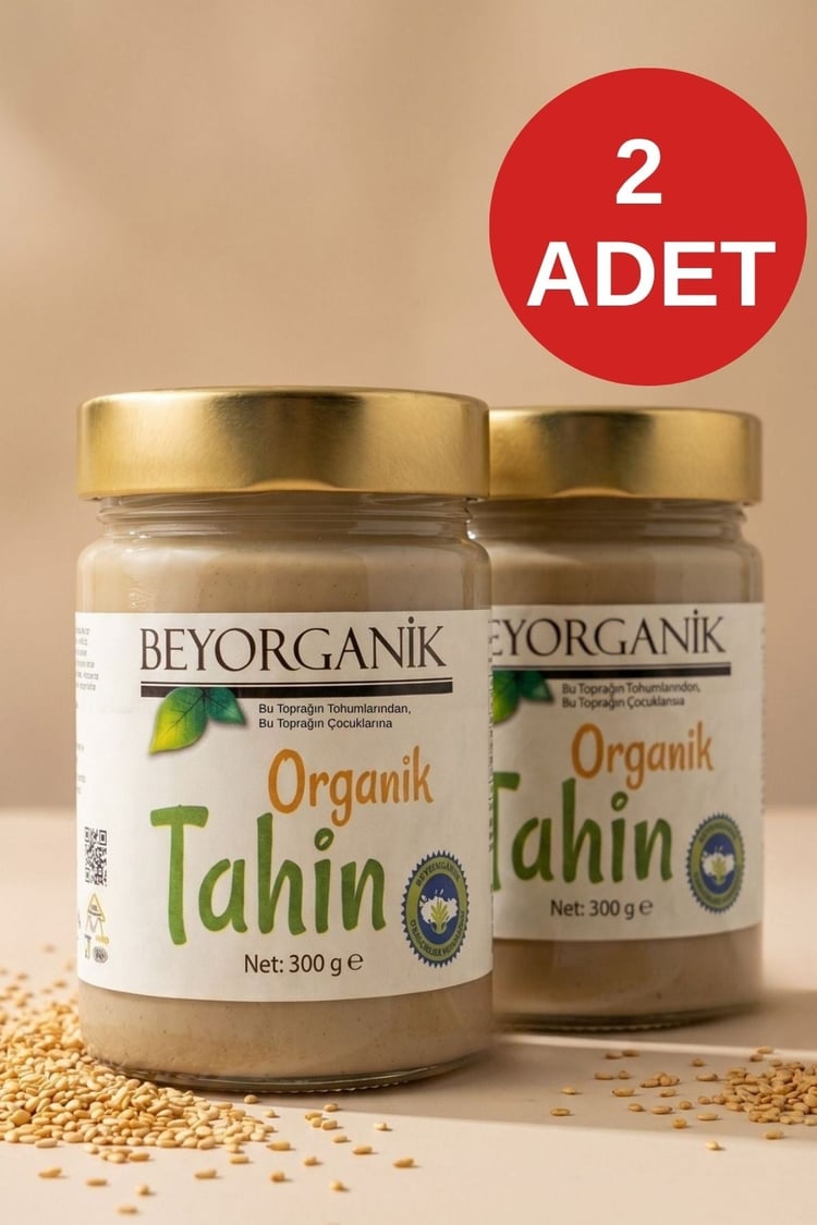 ORGANİK Tahin 300gr 2'li (SALMONELLA ve PESTİSİT ANALİZLİ)