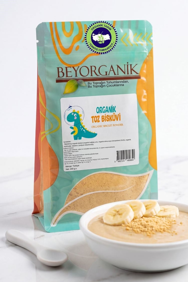 Organik Toz Bisküvi 200gr (PESTİSİT ANALİZLİ)