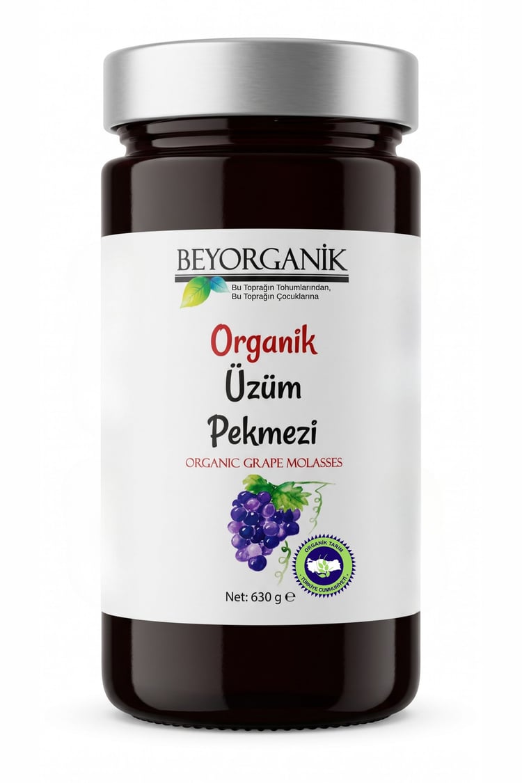 Organik Üzüm Pekmezi 650gr (PESTİSİT ANALİZLİ)