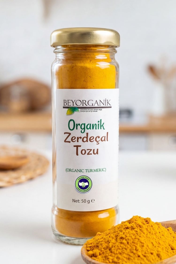 Organik Zerdeçal 30gr (Öğütülmüş) (PESTİSİT ANALİZLİ)