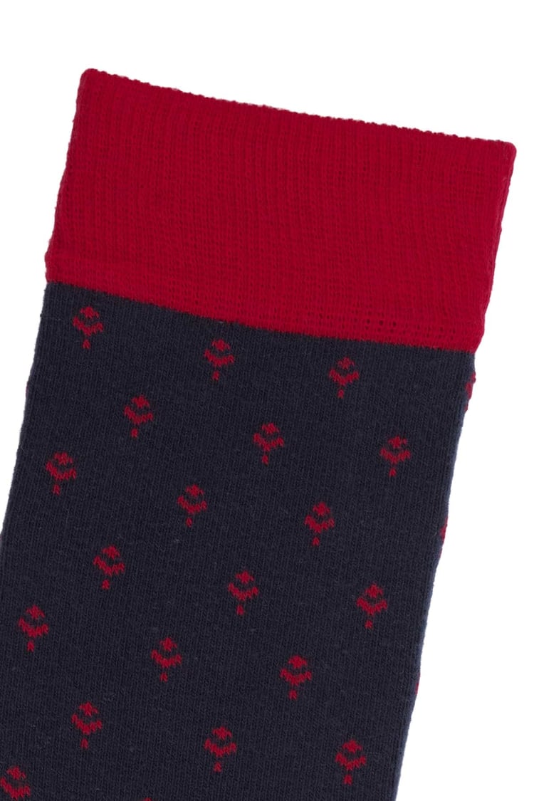 Erkek Minimal Desenliı Çorap