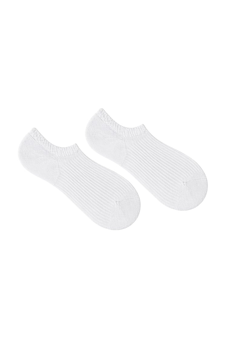 Kadın Çizgili Basic Sneaker Çorap