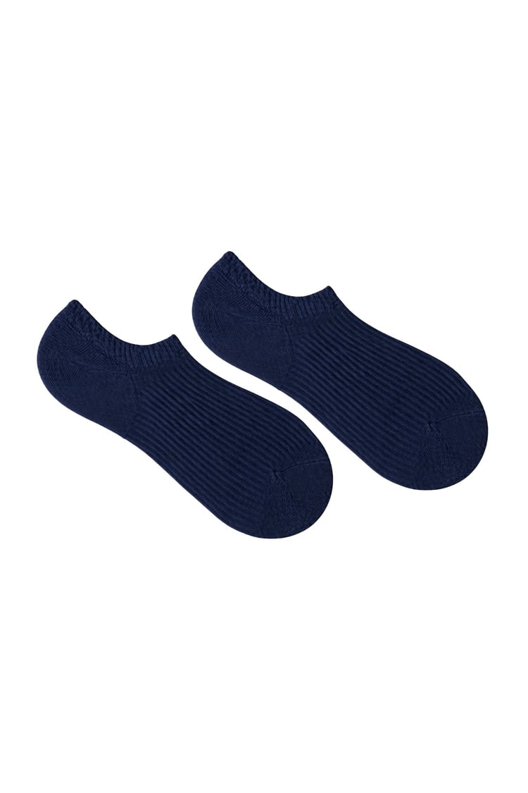 Kadın Çizgili Basic Sneaker Çorap