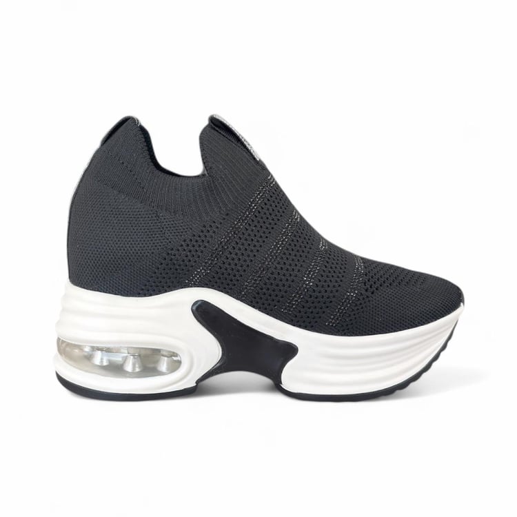 Guja Kadın Taş Detaylı Bağcıksız Sneaker Siyah