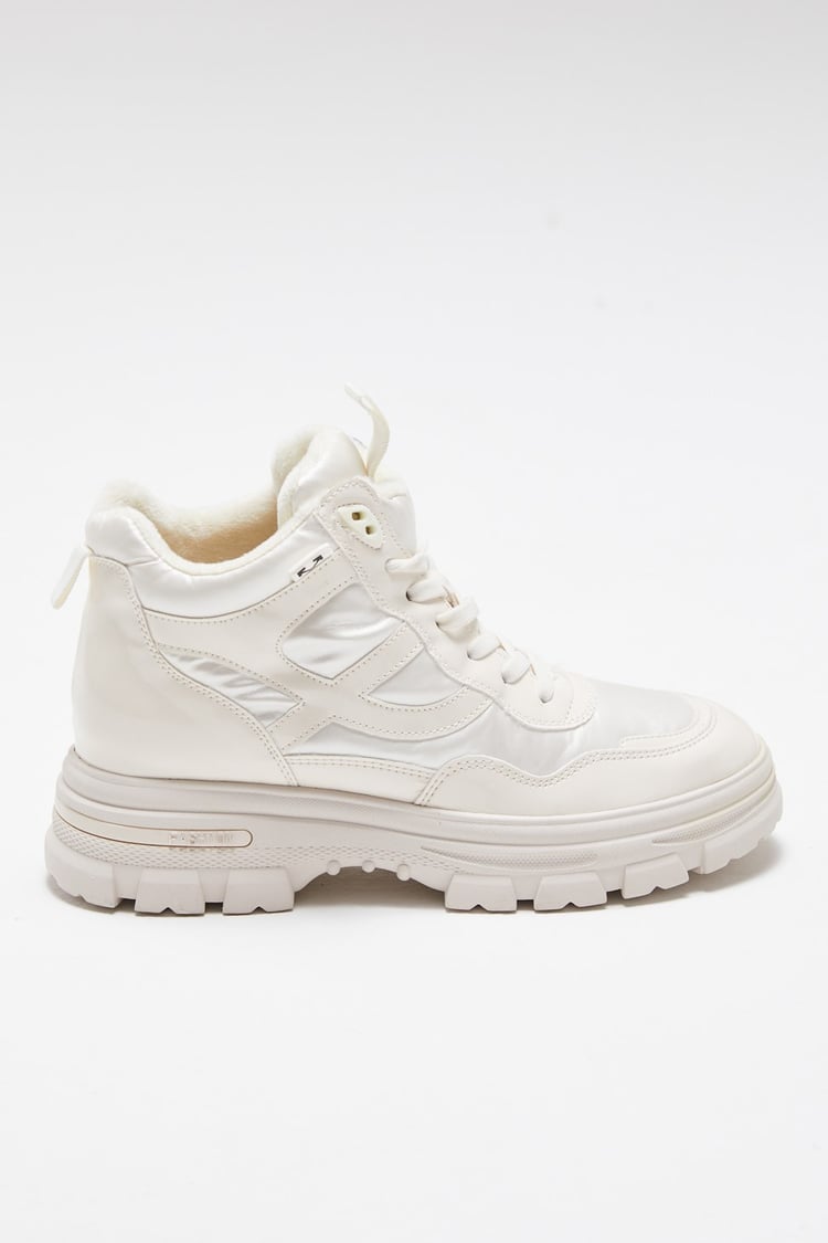 Kadın Bağcıklı Sneaker BEJ