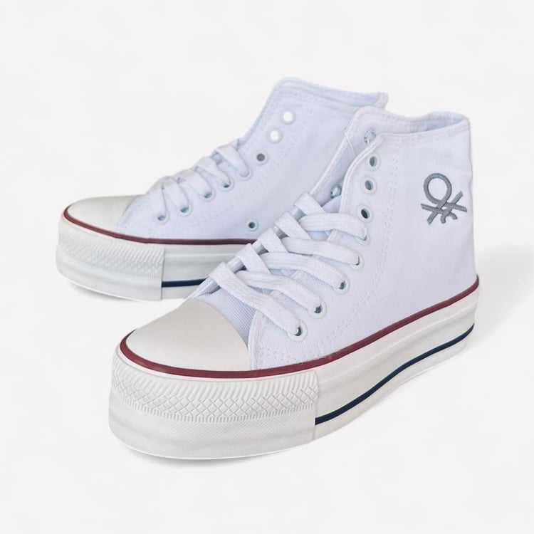 Kadın Benetton Bez Converse Beyaz