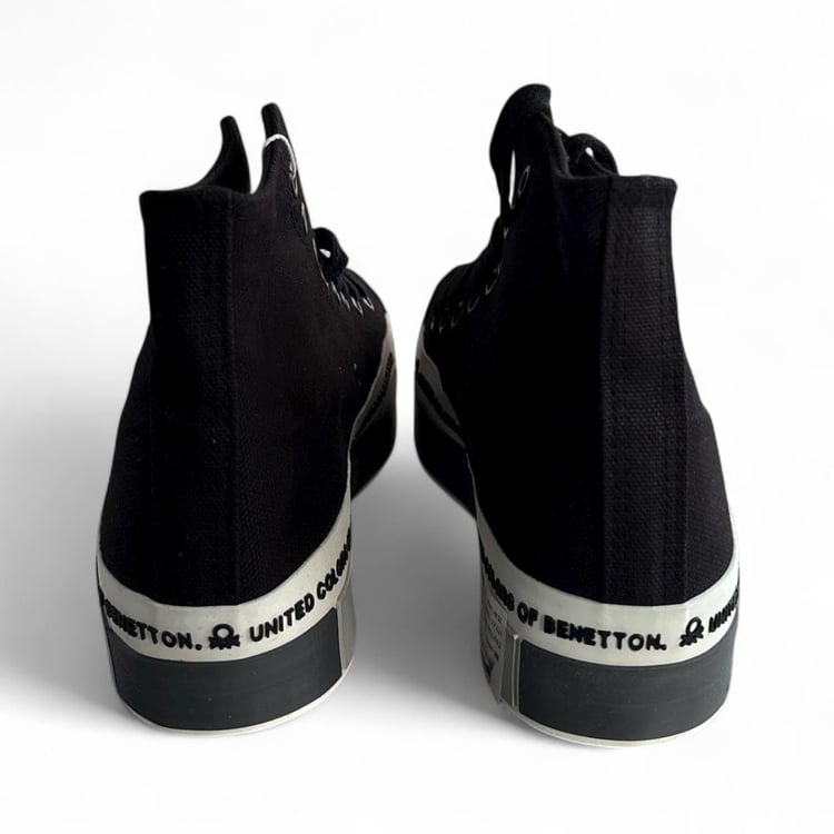 Kadın Benetton Bez Converse Siyah