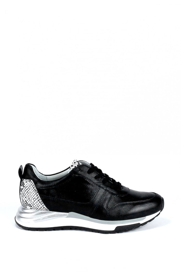 Kadın Hakiki Deri Spor Ayakkabı & Sneaker SİYAH