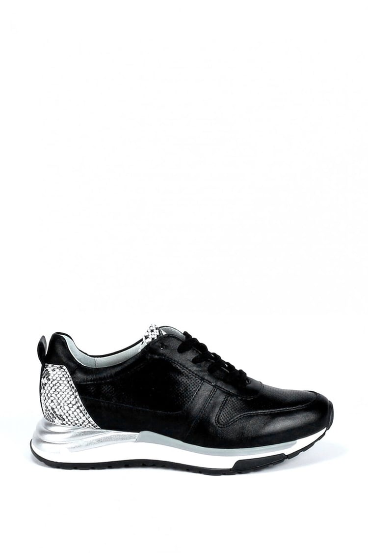 Kadın Hakiki Deri Spor Ayakkabı & Sneaker SİYAH