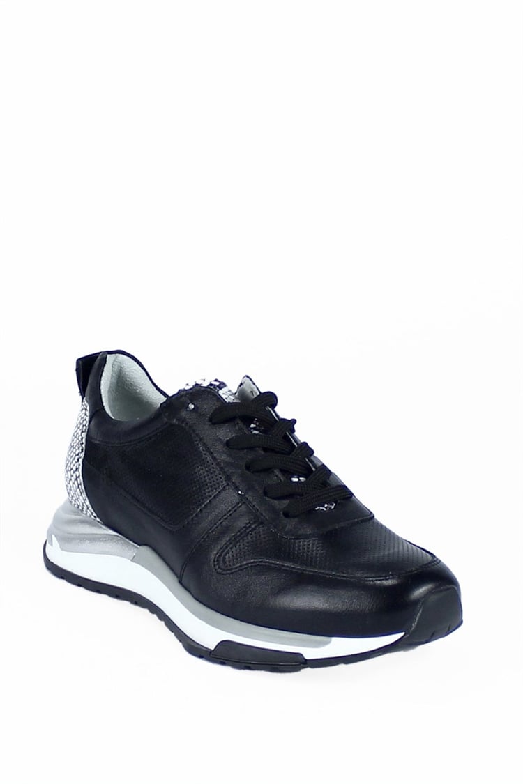 Kadın Hakiki Deri Spor Ayakkabı & Sneaker SİYAH