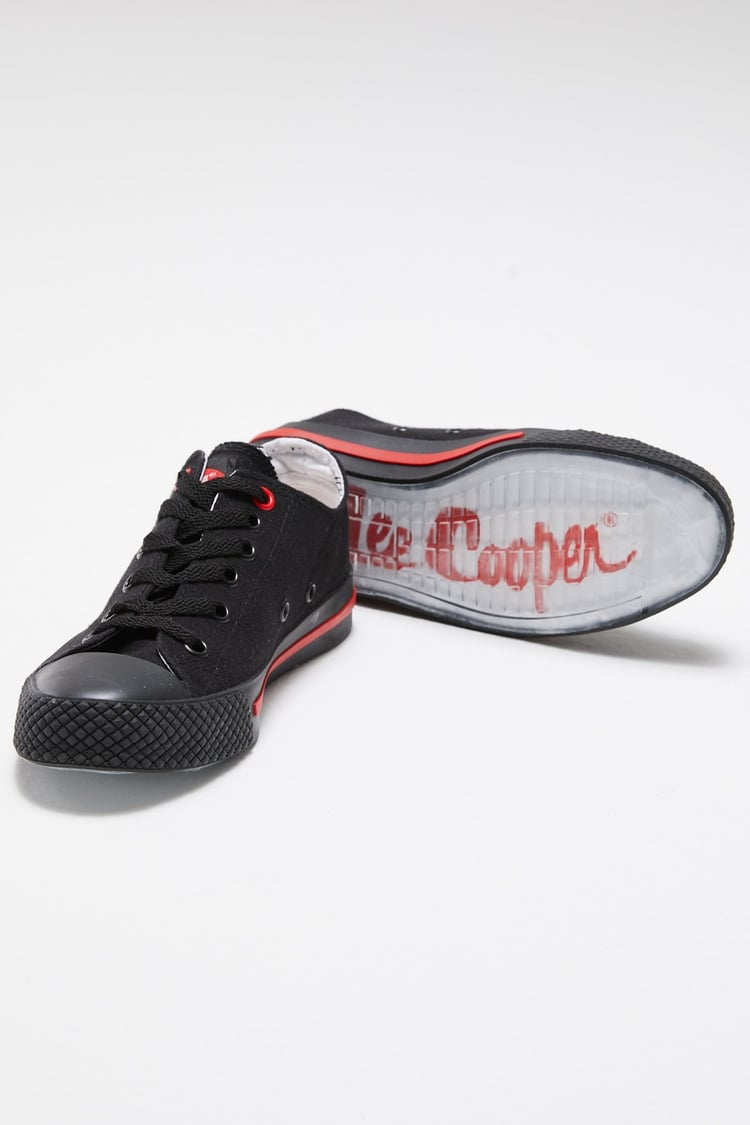 Kadın Lee Cooper Bez Spor Ayakkabı SİYAH