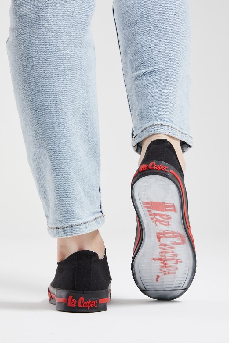 Kadın Lee Cooper Bez Spor Ayakkabı SİYAH