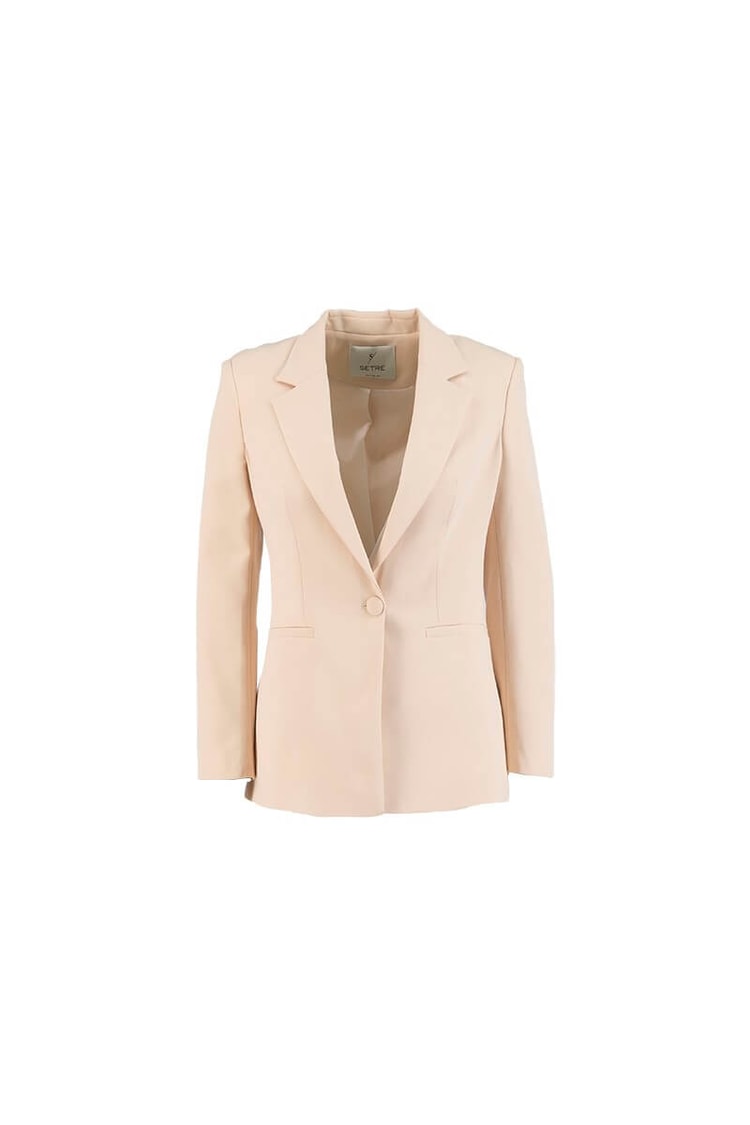 Açık Bej Düğme Detaylı Kruvaze Blazer CeketST060S90229003