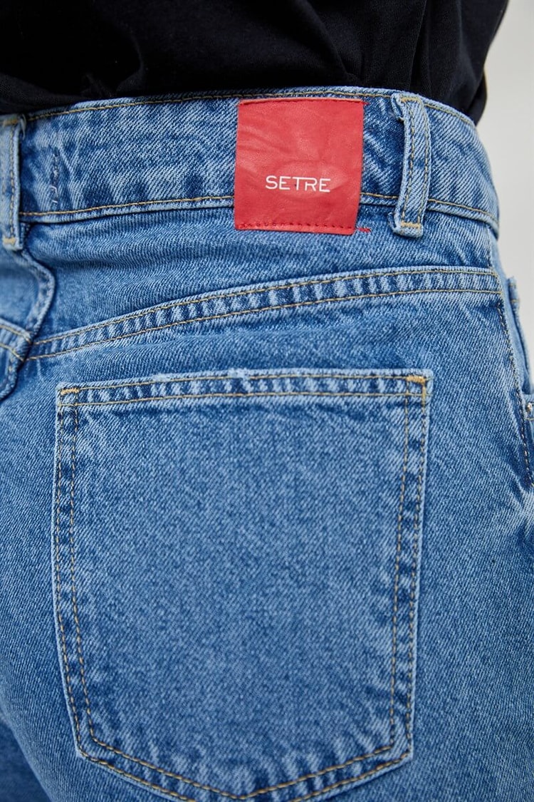 Açık Mavi Yüksek Bel Cepli JeanST060S20437009