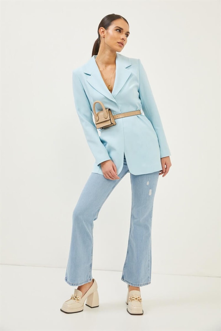 Aqua Bel Çantası Detaylı Mono Yaka Blazer CeketST070S90380001