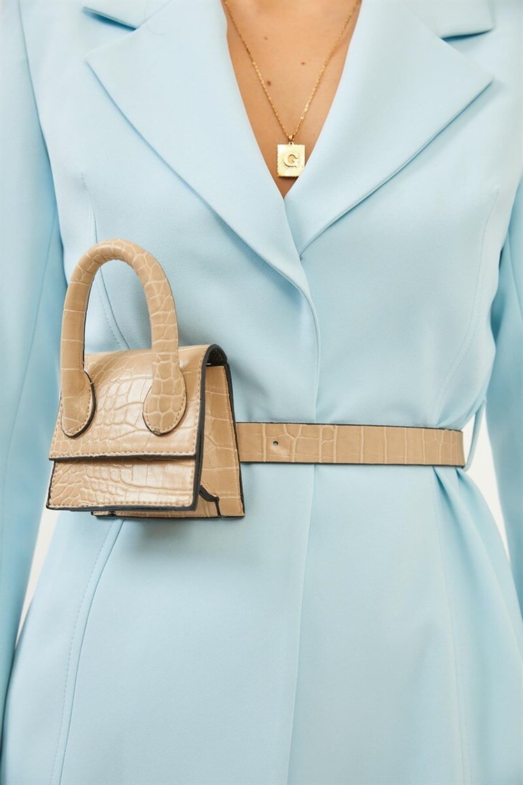 Aqua Bel Çantası Detaylı Mono Yaka Blazer CeketST070S90380001