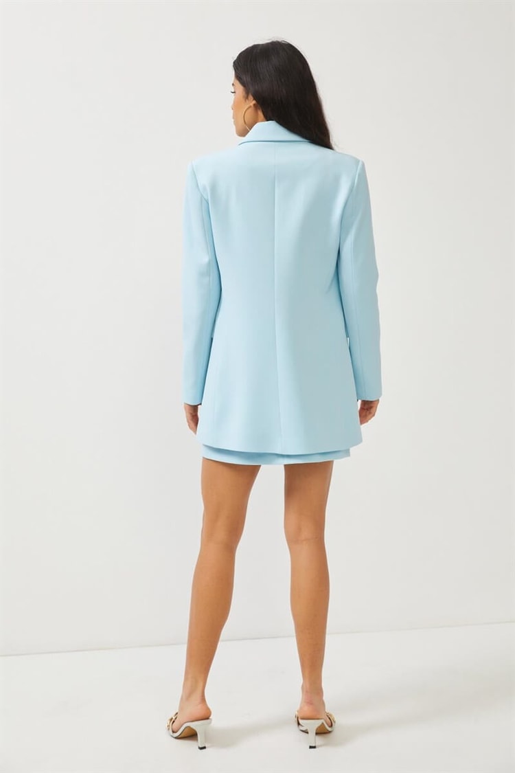 Aqua Mono Yaka Blazer Ceket Mini Etek TakımST060S90001002
