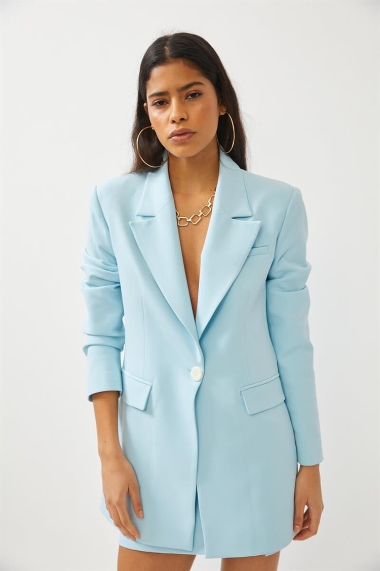 Aqua Mono Yaka Blazer Ceket Mini Etek TakımST060S90001002