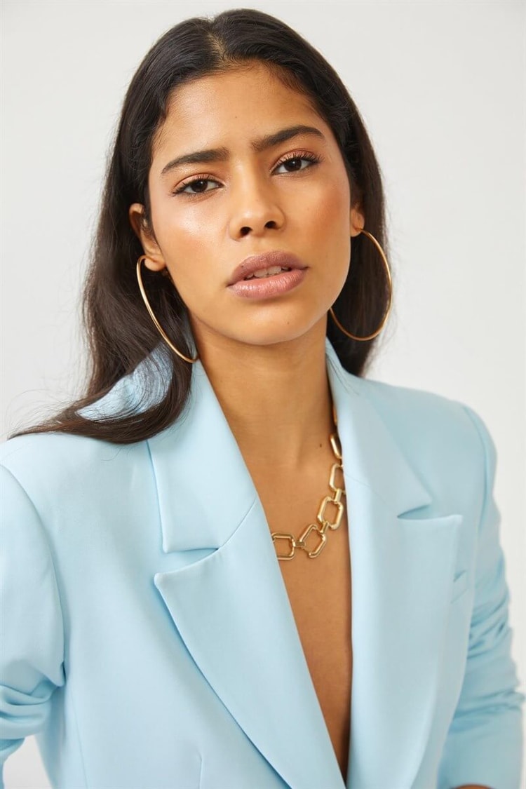 Aqua Mono Yaka Blazer Ceket Mini Etek TakımST060S90001002