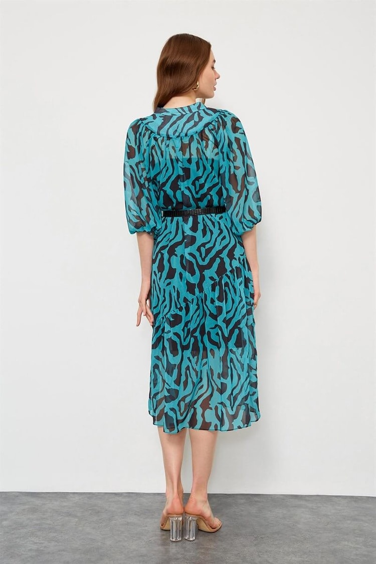 Atlantis Kemerli Zebra Desen ElbiseST060S40107502