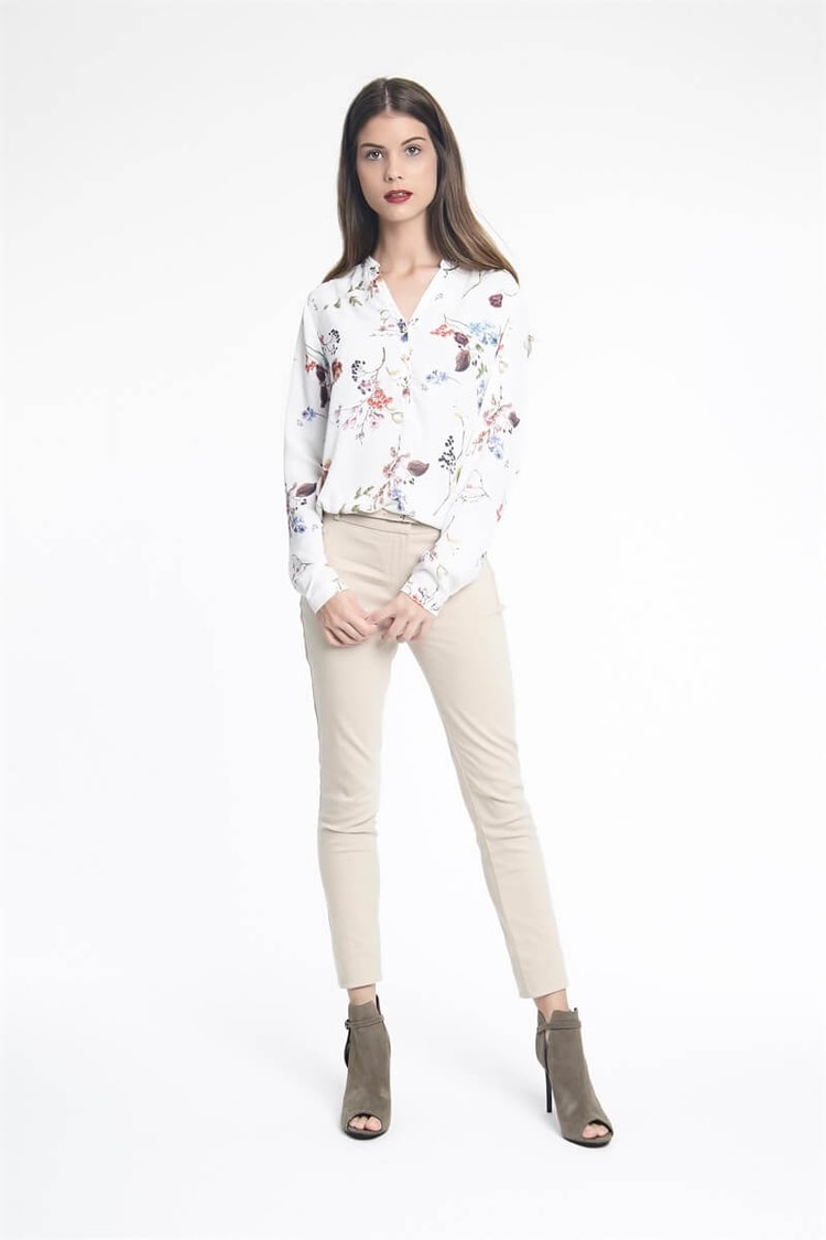 Floral Desenli Bluz