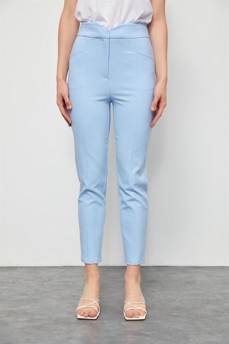 Bebe Mavi Sivri Omuzlu Ceket Pantolon TakımST050S6006801