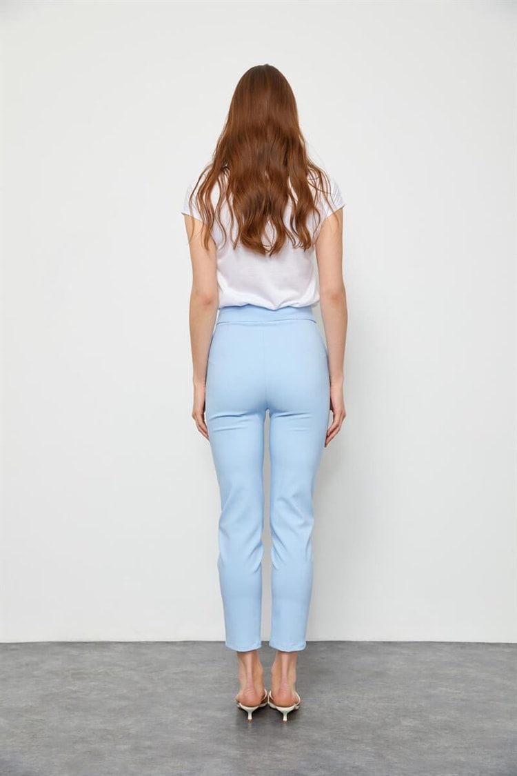 Bebe Mavi Sivri Omuzlu Ceket Pantolon TakımST050S6006801