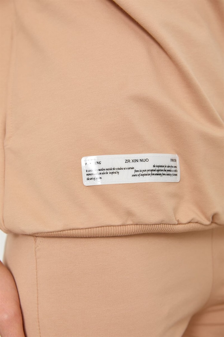 Bej Kapüşonlu Eşofman TakımıST060S60089001