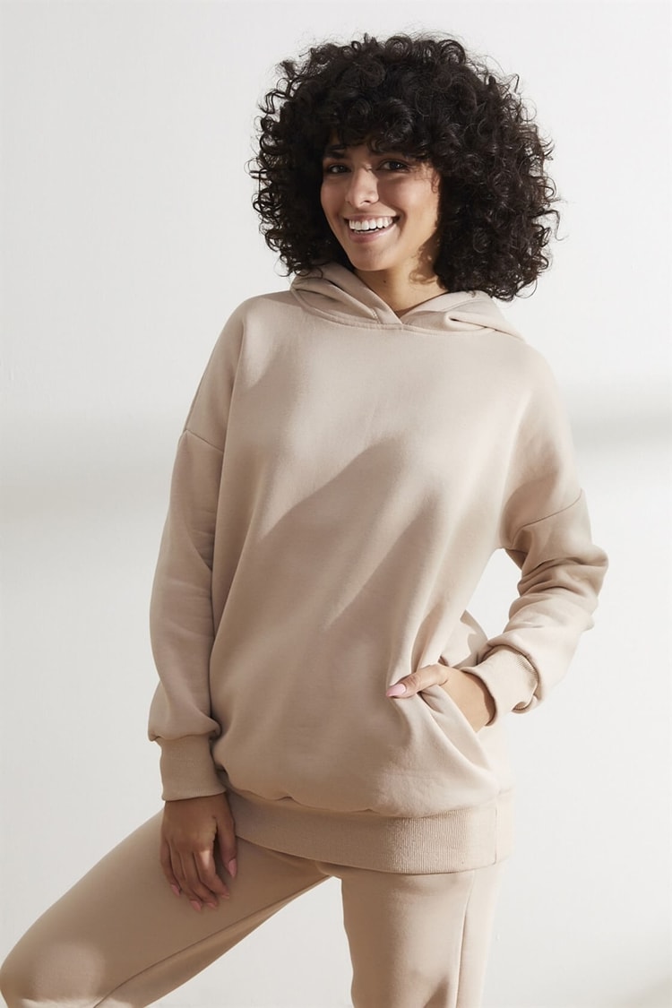 Bej Sweatshirt Jogger Eşofman TakımST050W6007401