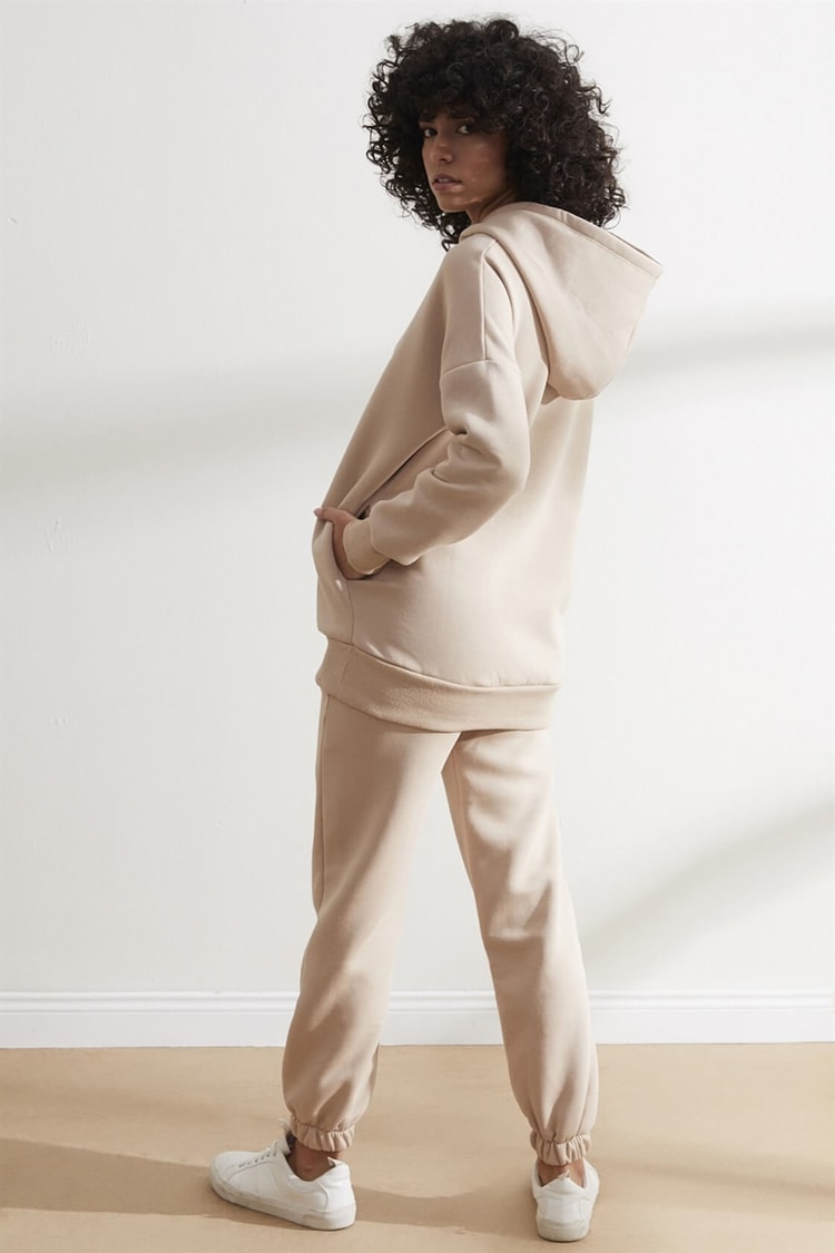 Bej Sweatshirt Jogger Eşofman TakımST050W6007401