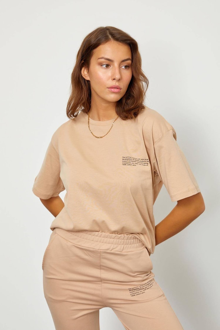 Bej T-Shirt Jogger Eşofman TakımST060S60096001