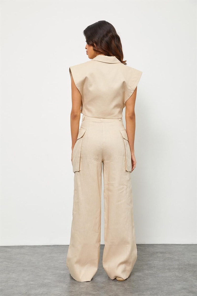 Bej Yelek Pantolon TakımST060S60084001