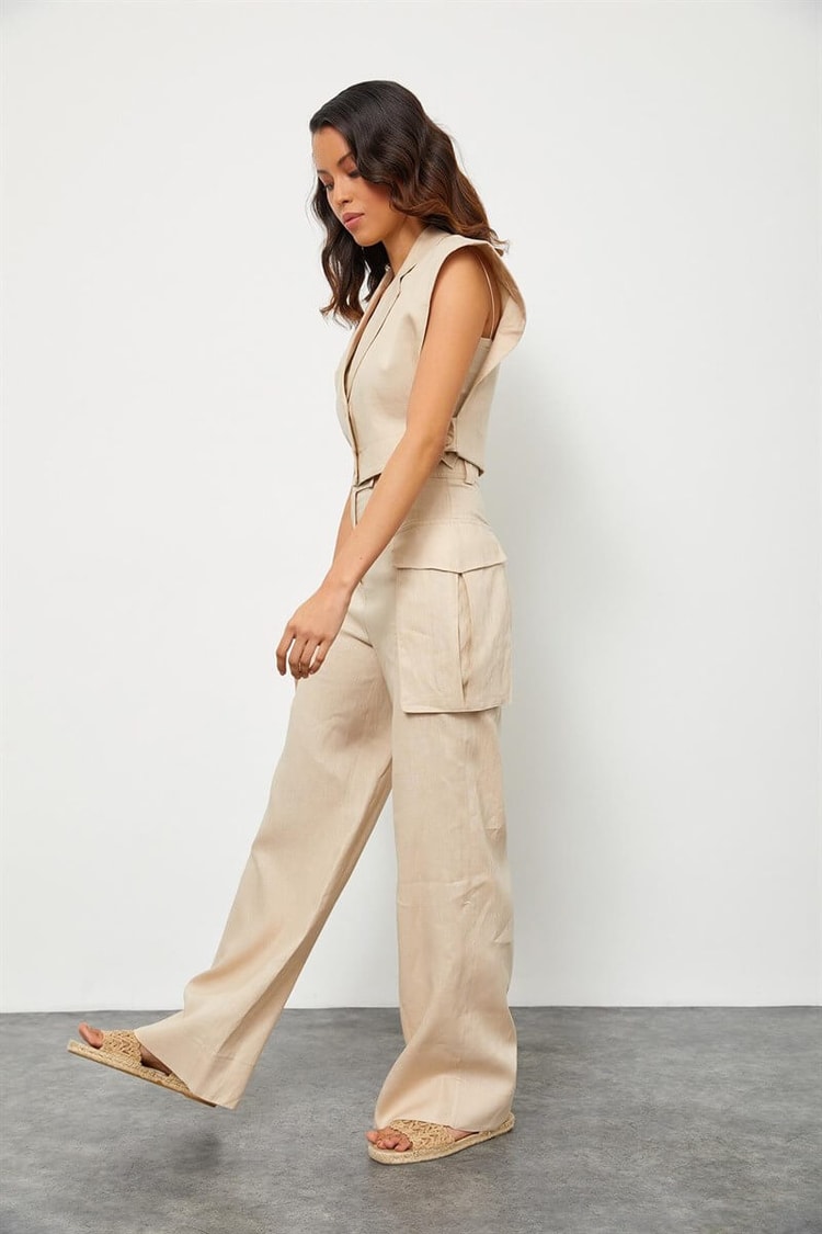 Bej Yelek Pantolon TakımST060S60084001