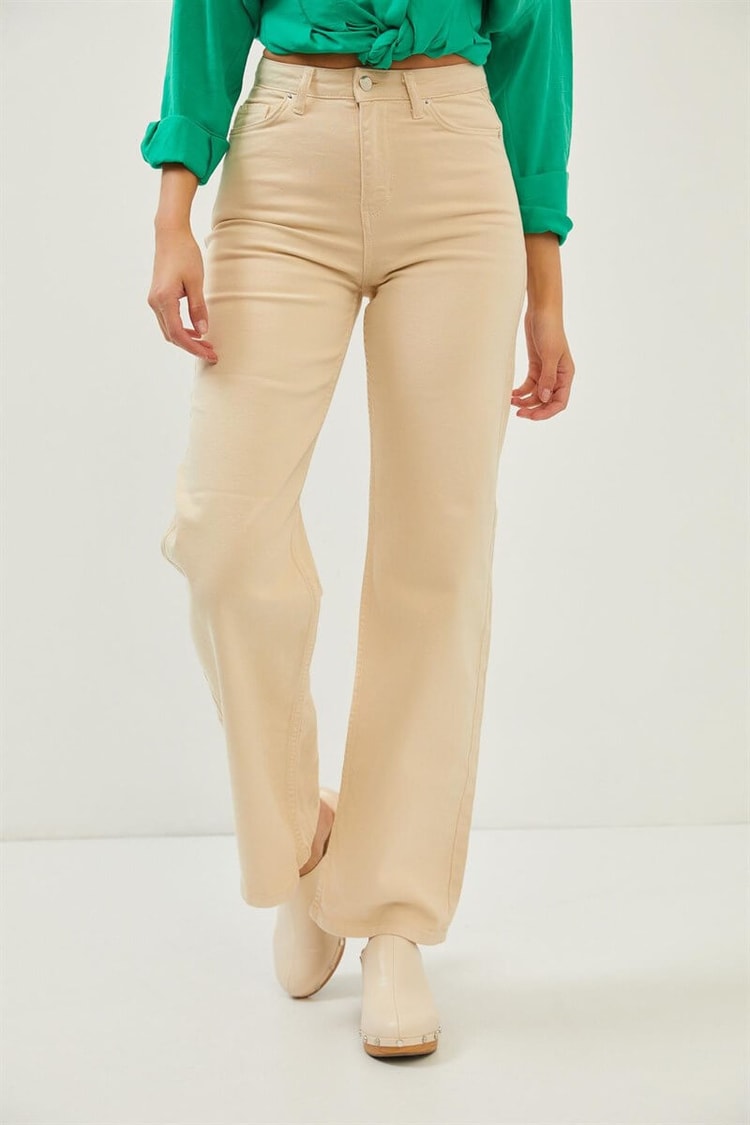 Bej Yüksek Bel Culotte PantolonST070S31731001