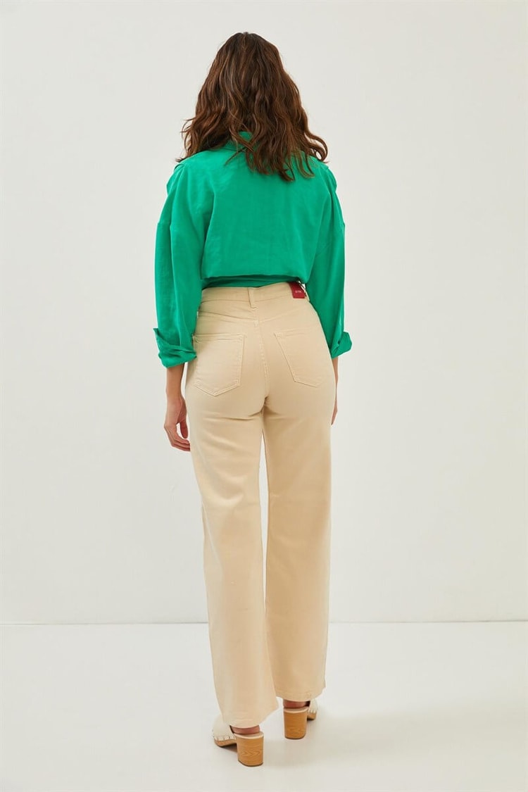 Bej Yüksek Bel Culotte PantolonST070S31731001