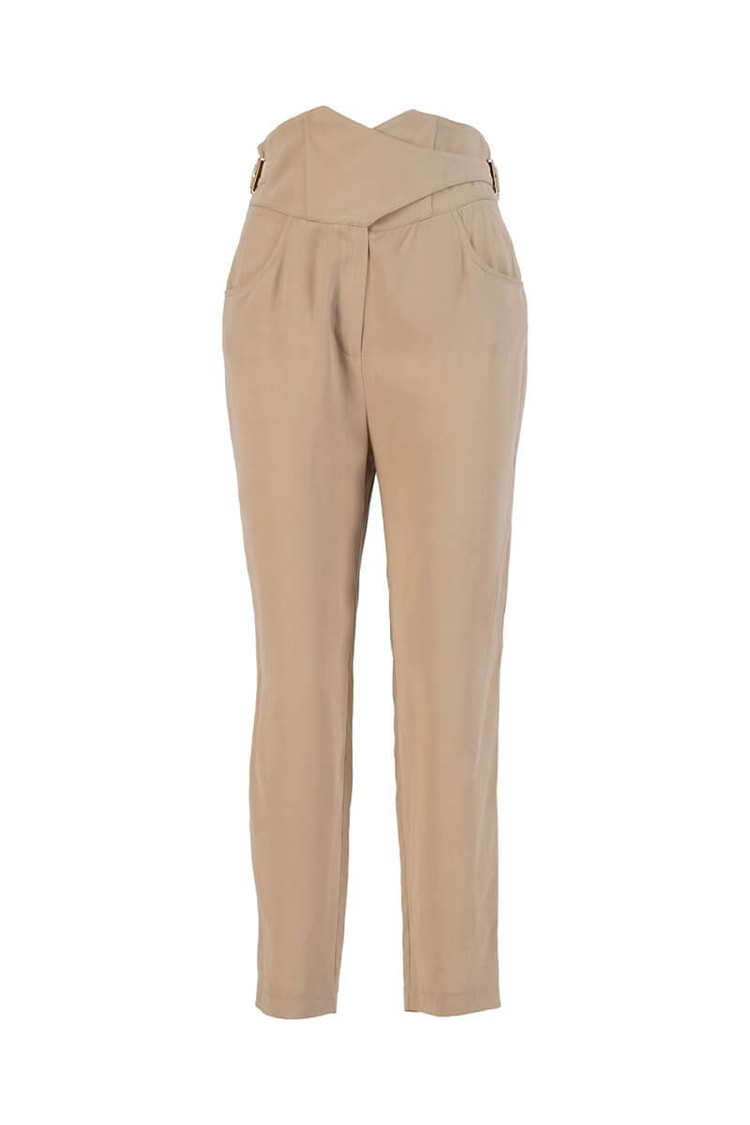 Bej Yüksek Bel Korse Detaylı PantolonST060S20447001